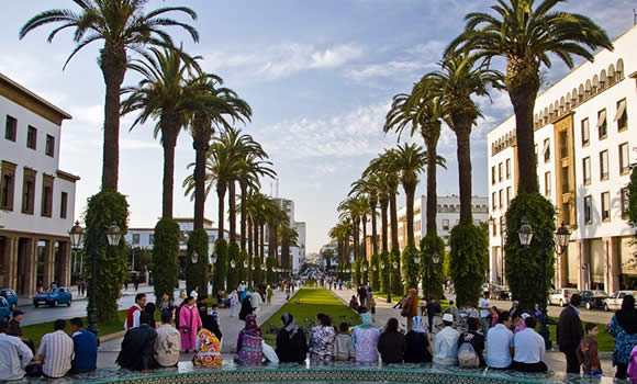 Fas Turu Kraliyet Şehirleri Turu 2 Rabat Mohammed V Avenue